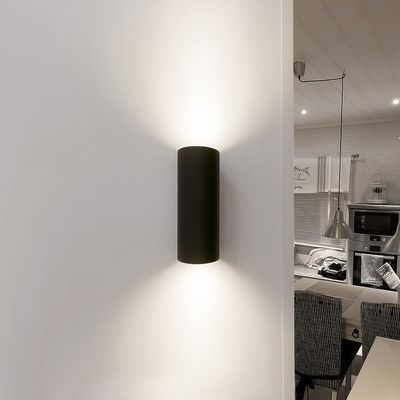 LED utomhusvägglampa - VIISTO, IP55, matt svart, 2x11W, 3000K, CRI94