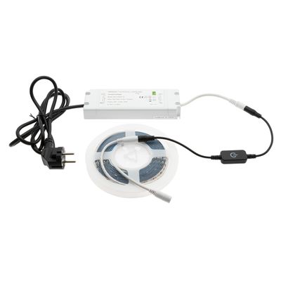 LED-ljusremsanslutningsdimmer, 12V-24V 6A SVART