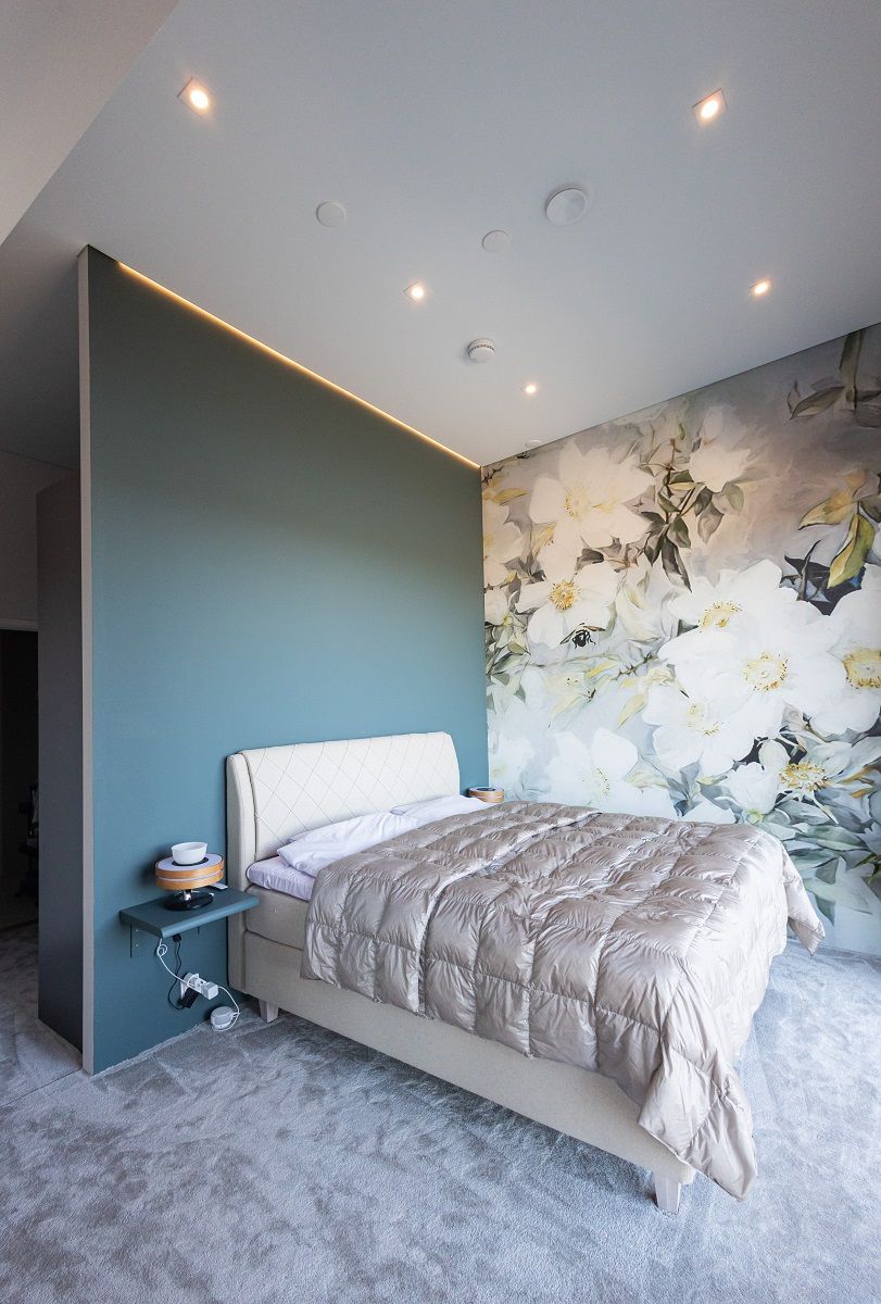 14 Sovrumsbelysning med spotlights och indirekt belysning LedStorefi