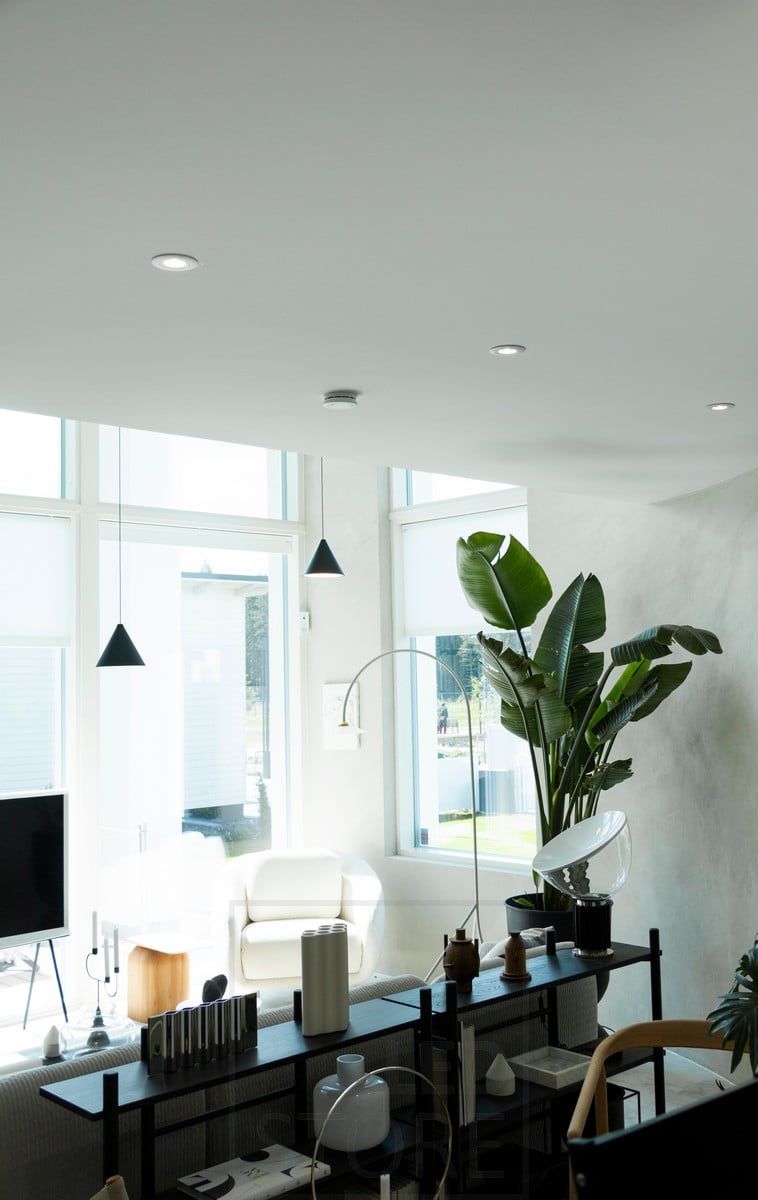 Bostadsmässa 2020: strålkastarljus i vardagsrummet. Ledstore.fi