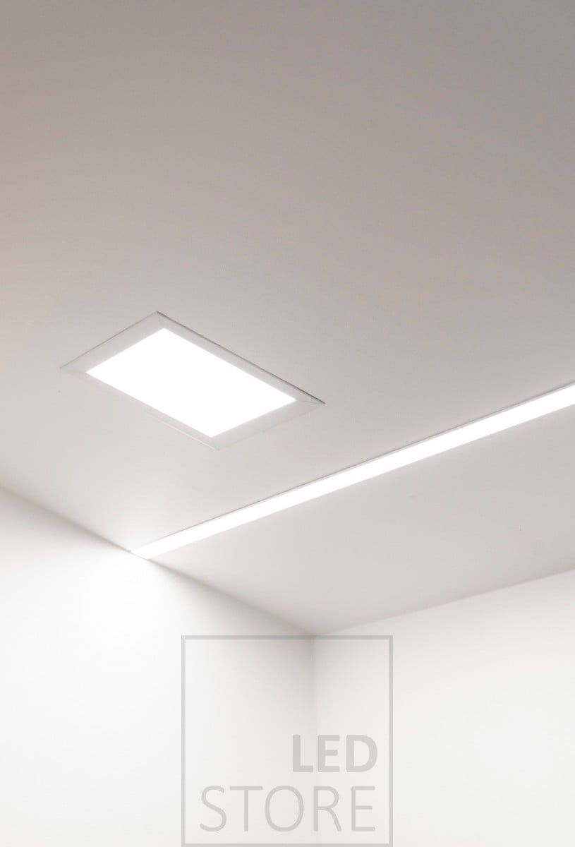 Panelarmatur med bred infälld profil. Bred infälld profil med 2 ledlister inuti. Ledstore.fi