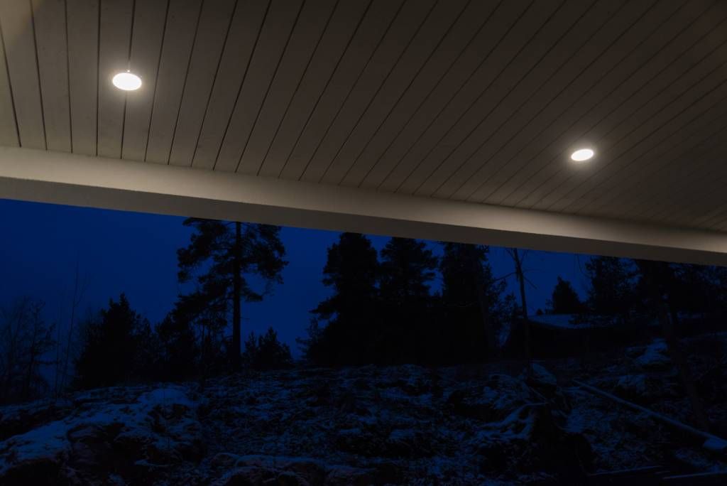 Plafond 160 i carporten. © LedStore