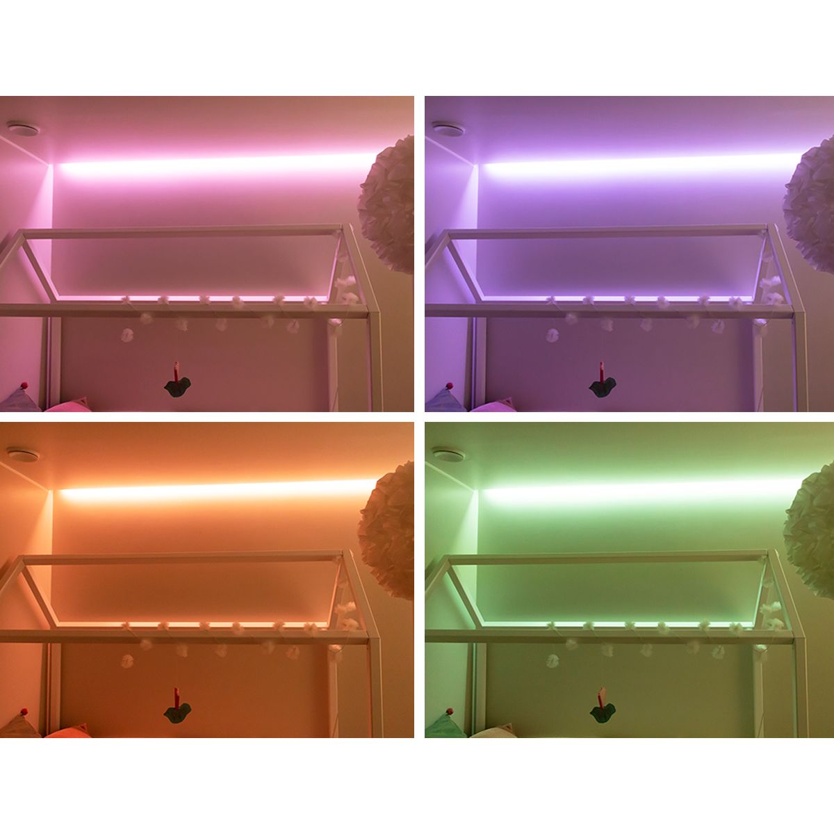 En ljusgrön fyrkant med en vit fyrkant inuti med texten "LED STORE" i vit text som framhäver vår LED-belysningsbutik.