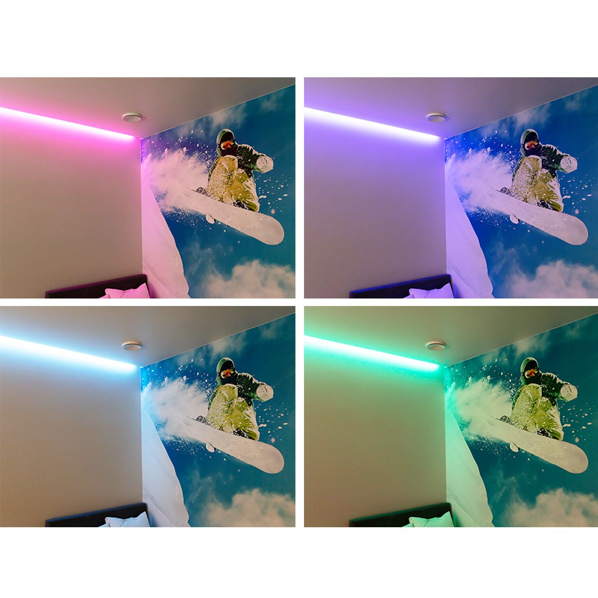 LED STORE-logotyp på en grön bakgrund med en vit kvadrat och vertikal vit text inuti, som främjar energieffektiva belysningslösningar.