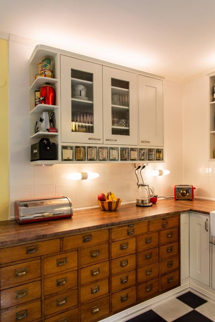 vintage kök led belysning, led glödlampor och led strip