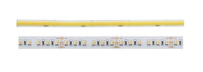 Två typer av LED-strip: en enda lampa eller separata LED-strip-lights skapar en annan atmosfär. Kombinera med LED-profil.
