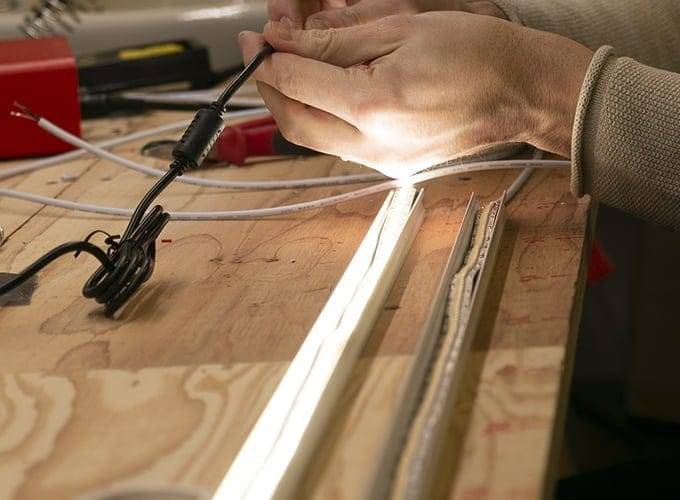 Aluminiumlist och ledlist LedPajalla testning