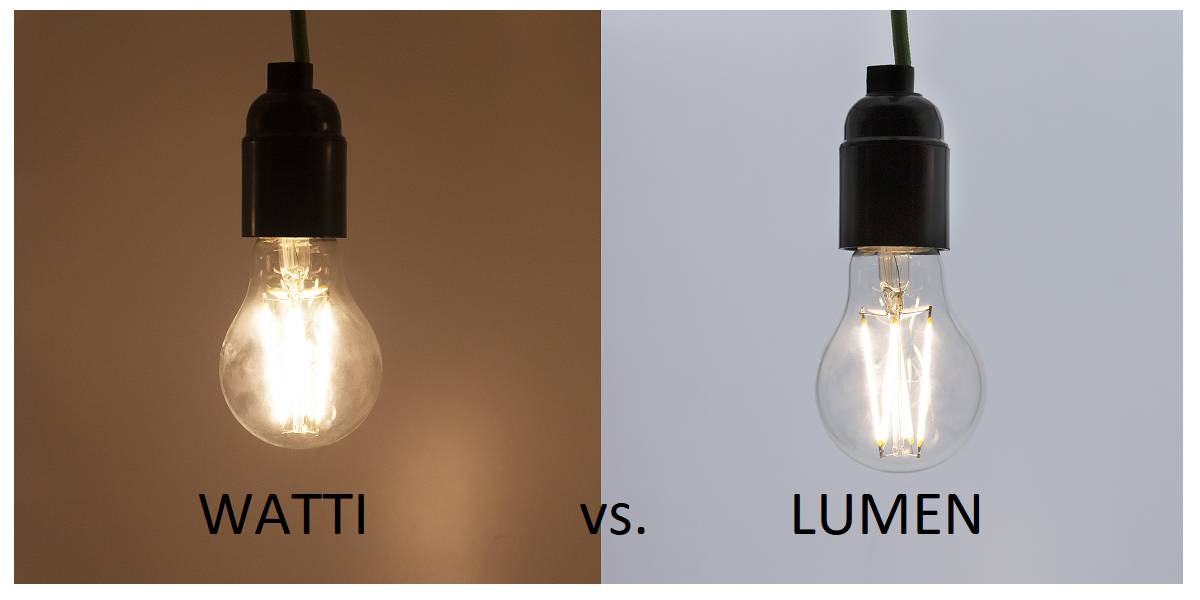 Bilden visar två E27-lampor med LED-glödtråd