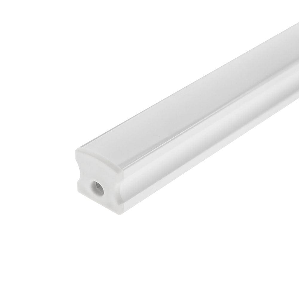 LedStores vita aluminiumprofil för ytmontering