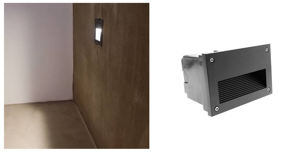 Svarta armaturer. Svart vägglampa och svart ljus för interiören