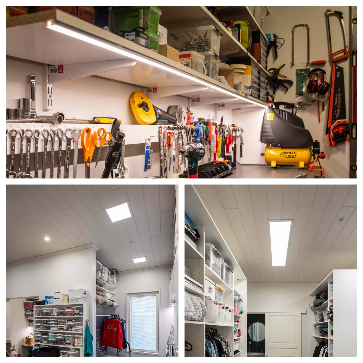 ersättning av lysrör med led-lister eller led-paneler
