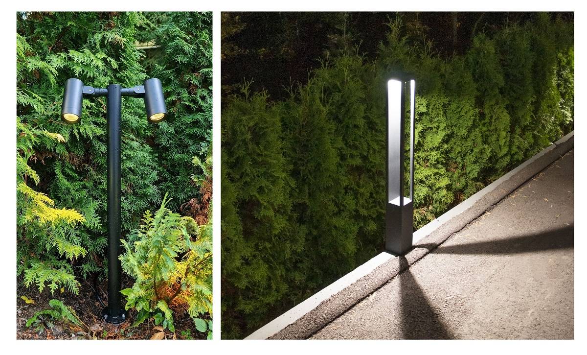 Pelare FUNK på fältet och pelare TILT utomhus